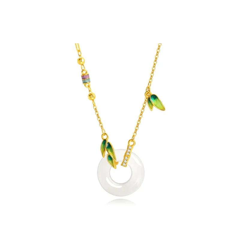 Furunlai Chalcedony Necklaces Unisex-5