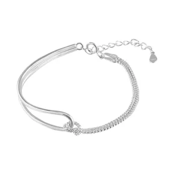 CARAT'S DIARY S925 Silver Bracelets Unisex