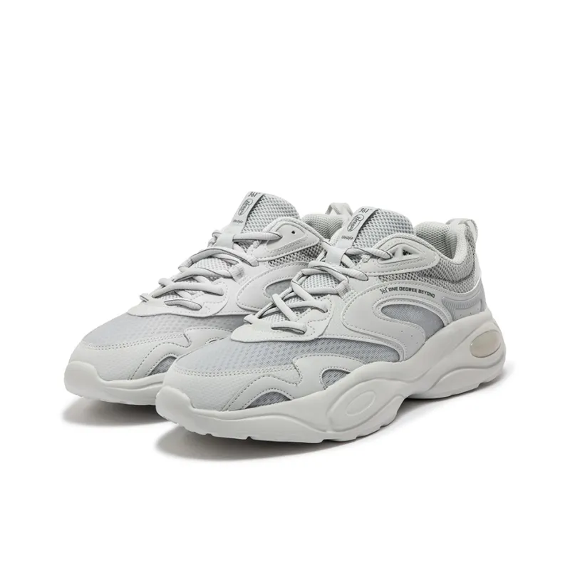 361° Abrasion Resistant Slip Resistant Low Top Chunky Sneakers Men's Gray-2