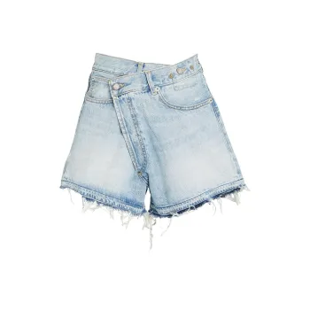 R13 SS22 Denim Shorts Women's Blue