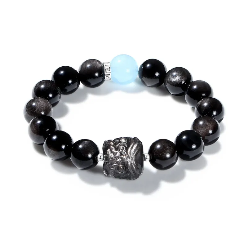 CMFY Obsidian Jade Bracelets Unisex-0