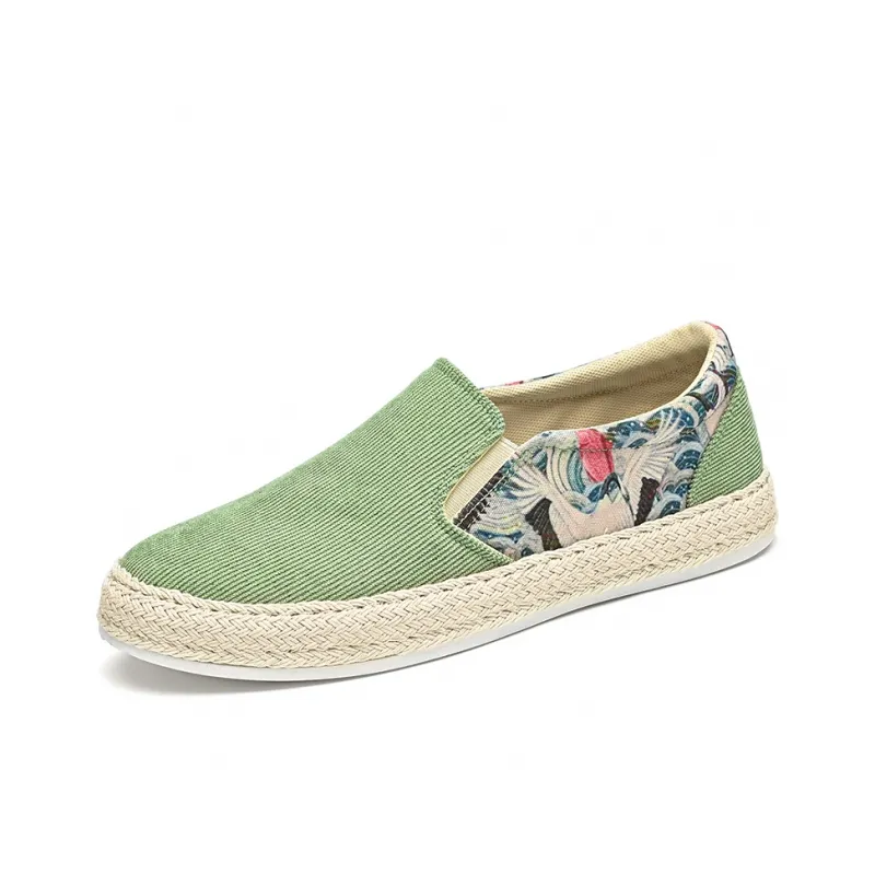 Frank Mully Espadrilles Men Black/Green/Beige-4