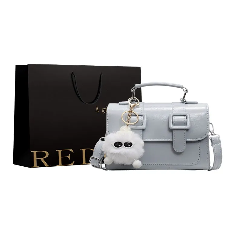 REDOO PU Handbag Regular Women's White/Black/Brown/Blue-6