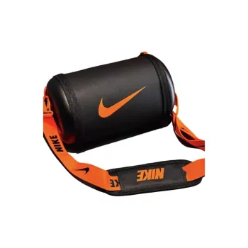 Nike Synthetic Leather Bucket Bag, Crossbody Bag Unisex Black/Orange