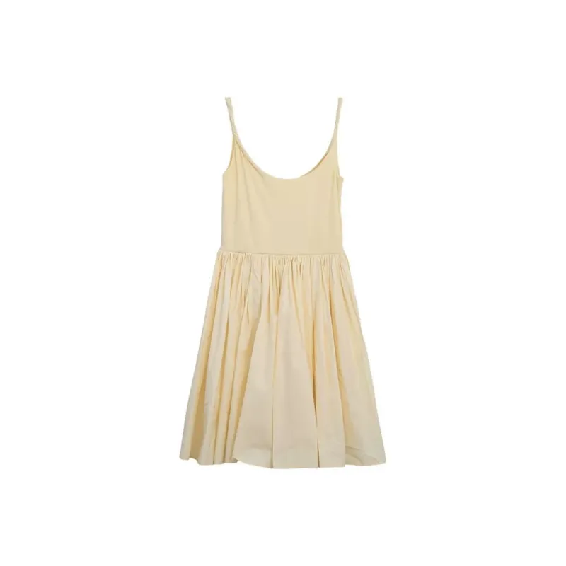 POPO.INFO Slip Dresses Women's Yellow-1
