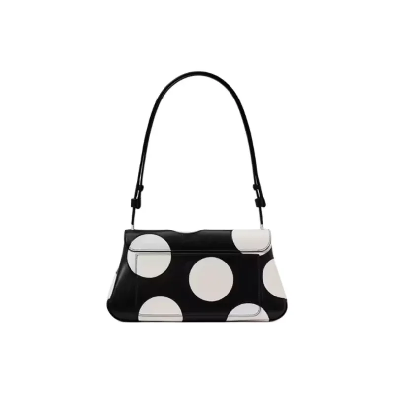 Kate Spade Fine Grain Leather Shoulder Bag Regular Women's Black-2