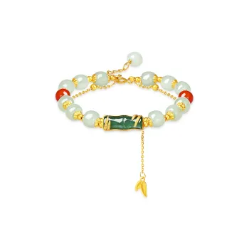 JINLIUFUJIXIANG Hetian Jade Bracelets Jasper Unisex