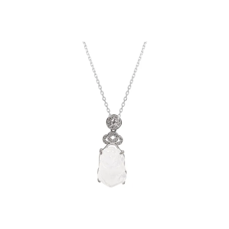XIBAOCHUNHUA Chalcedony Necklaces Unisex-0