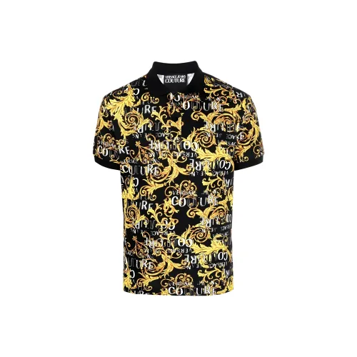 VERSACE JEANS COUTURE Baroque print Polo Shirt