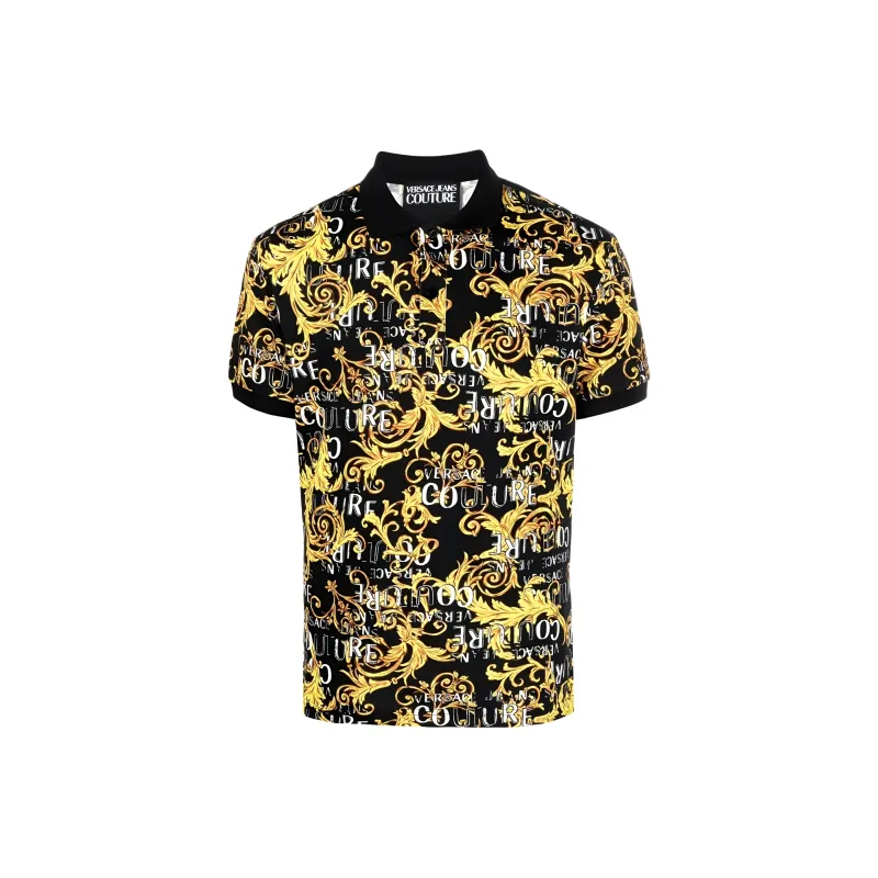 VERSACE JEANS COUTURE Baroque print Polo Shirt-0