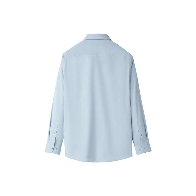 HLA Shirts Men Blue Gray 72-1