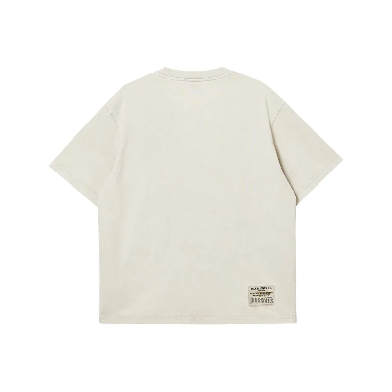 JACK&JONES T Shirts Unisex A01 Antique Porcelain-1