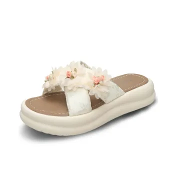 YUZHAOLIN Rubber Sole Slip Resistant Abrasion Resistant Slide Slippers Women's
