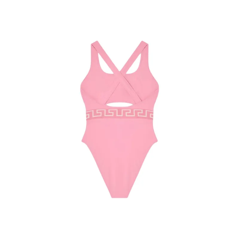 VERSACE Greca One piece Swimsuit Women's Pink-1