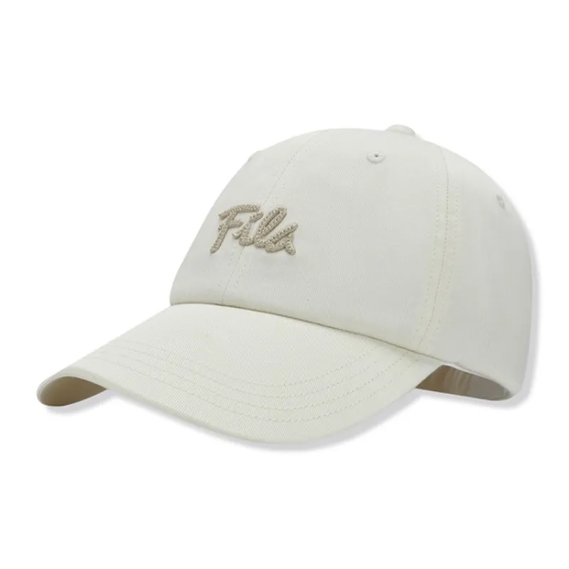 FILA ORIGINALE Cotton Baseball Caps Women's Heron White-1