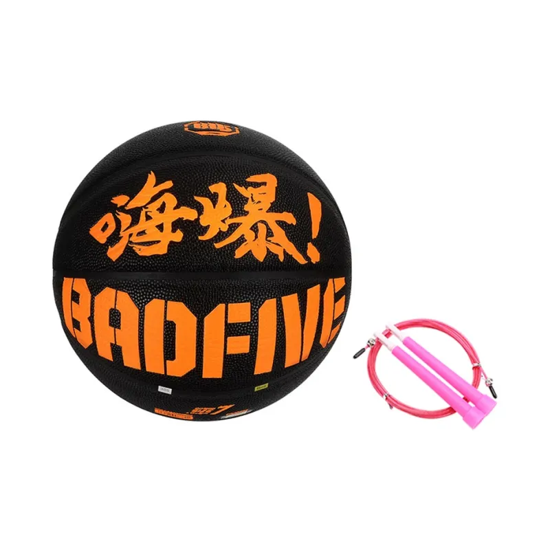 LiNing Color Street Collection Moisture Absorbing Leather Basketball Black Size 7 Street Training Unisex-16