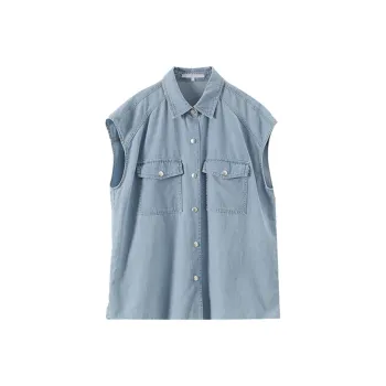 LUYOUYE Shirts Women's Light Blue