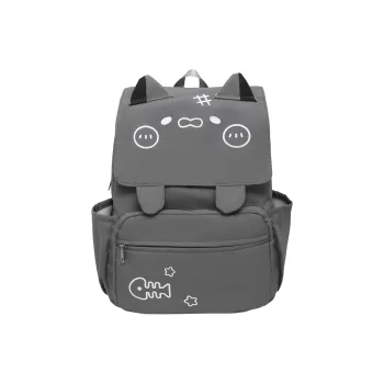 AIBAG Nylon Laptop Bag Backpack Unisex Gray/Black