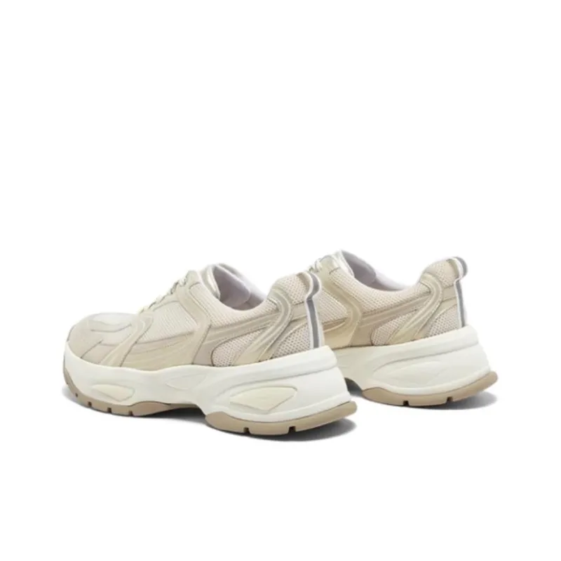 Hush Puppies SPORT Collection Cushioning Low Top Chunky Sneakers Women's Gold-3