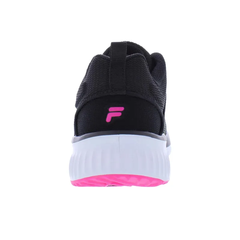 FILA Memory Windlift 2 Shock Absorbers With Slip Resistant Features Low Top Running Shoes Women's Black-2
