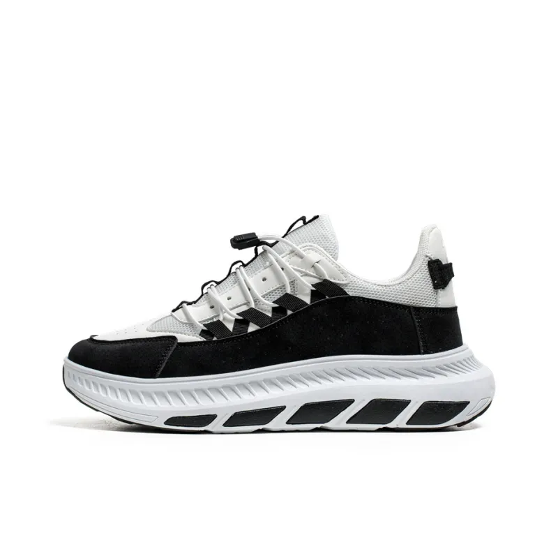BINGO DUCK Cushioning, Breathable, Height Increasing Low Top Chunky Sneakers Men's-10
