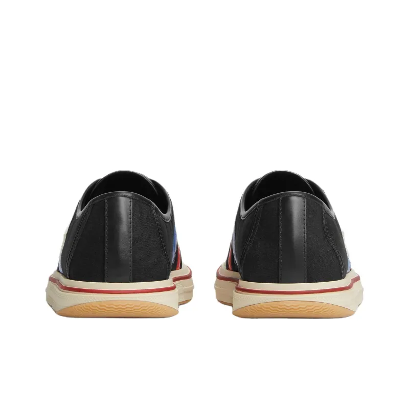 Bottega Veneta Eliot Low Top Canvas Shoes Men's Black-4