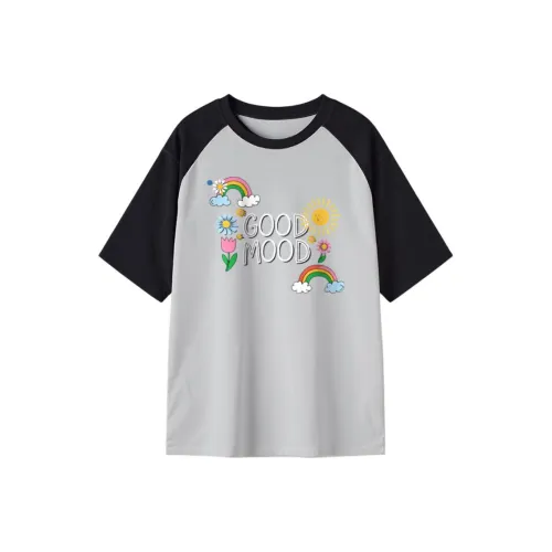 FAIRWHALE Drop Shoulder Sleeve T Shirt Women's