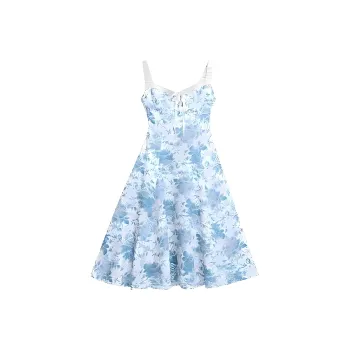 OZVO Slip Dresses Women's Blue