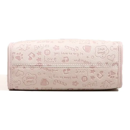 Jade En Plus PU Shoulder Bag Regular Women's Cherry Blossom Pink-2