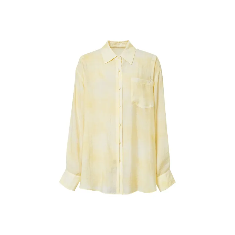 Hopeshow Shirts Women's Pink Yellow 201-0