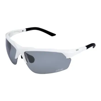 PRINCE Nylon Resin Irregular Shape Sunglasses Unisex White
