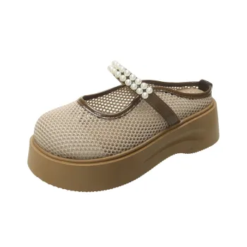 SUPEREDGE Quiet Abrasion Resistant Slip Resistant Closed Toe Slippers Women's