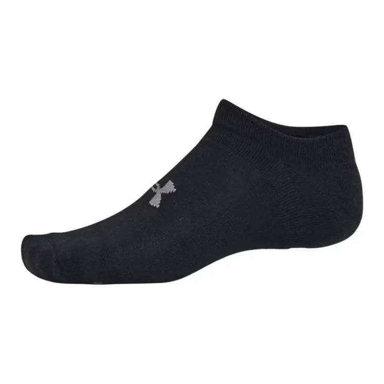 Under Armour Essential Cushion Ankle Socks Unisex 6 Pack Black-1