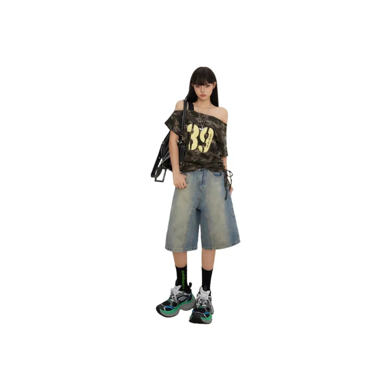 Jenna Chun Denim Shorts Women's-0