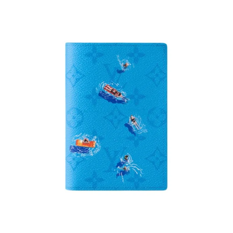LOUIS VUITTON Pool Passport Cover Blue Lagoon-0