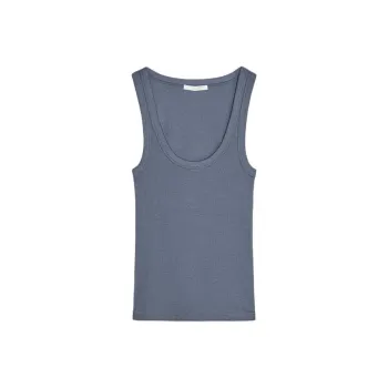 ZARA Tank Tops Women's Gray/Blue