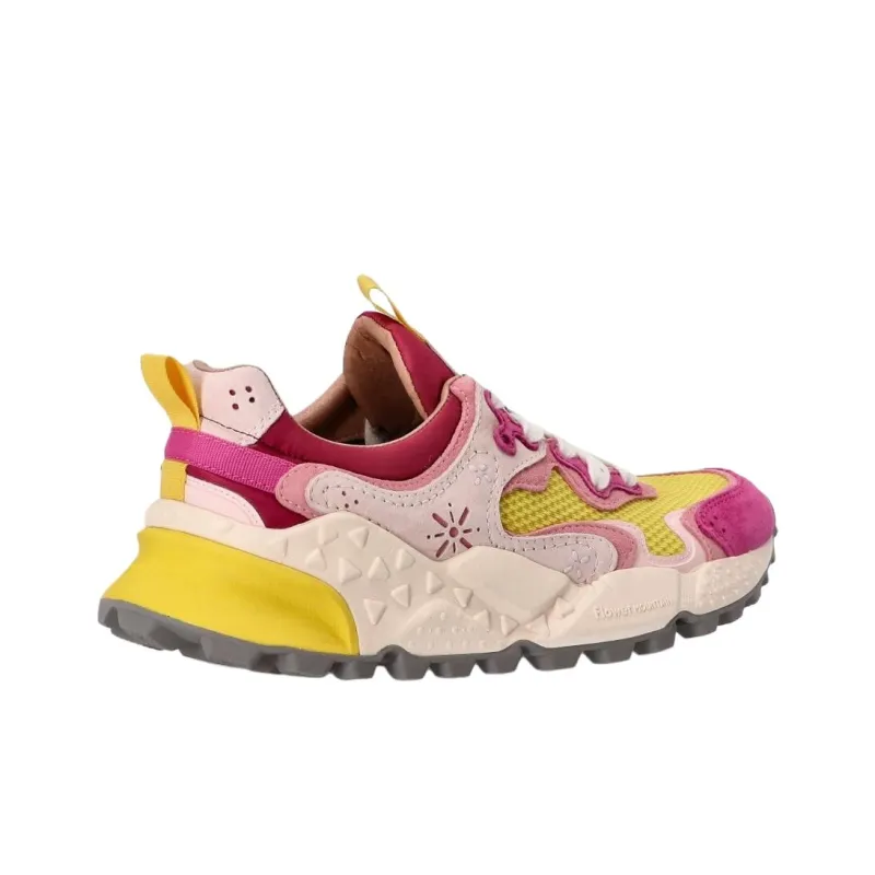 FLOWER MOUNTAIN Rulis Abrasion Resistant Low Top Casual Shoes Women's Yellow Pink-3