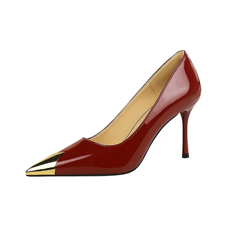 BIGTREE Slim Heel High Heels Women's-2