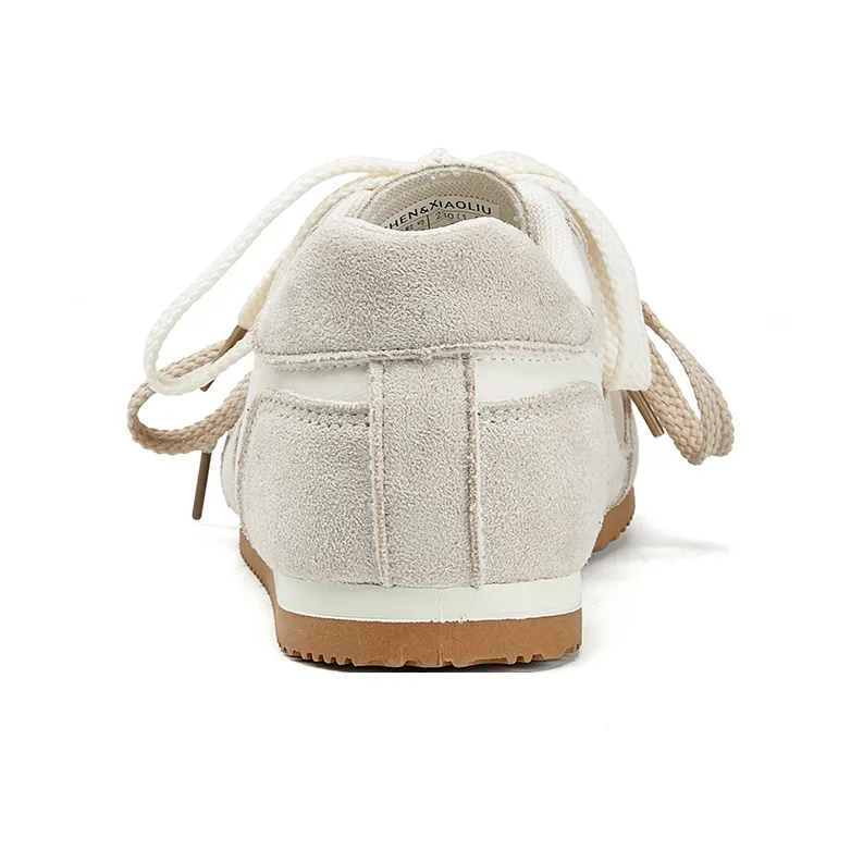 La Chapelle Slip Resistant, Abrasion Resistant, Rebound Resistant Low Top Casual Shoes Women's Greige-5