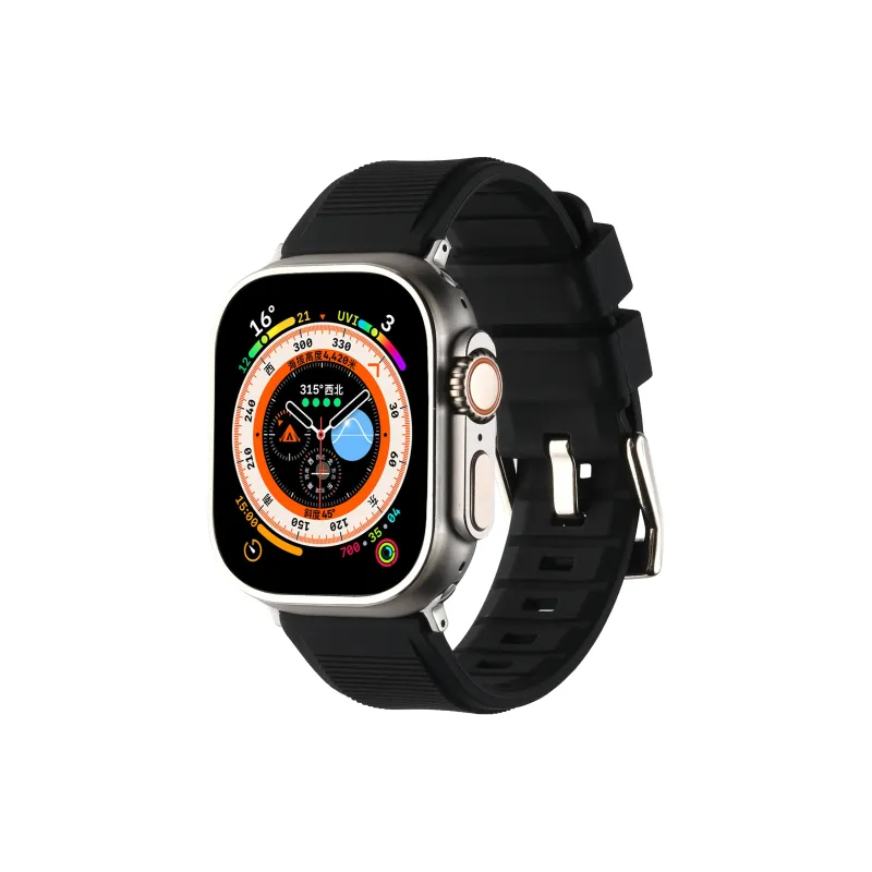 KVZUVUU Apple Compatibility Watch Band Silicone Material-0