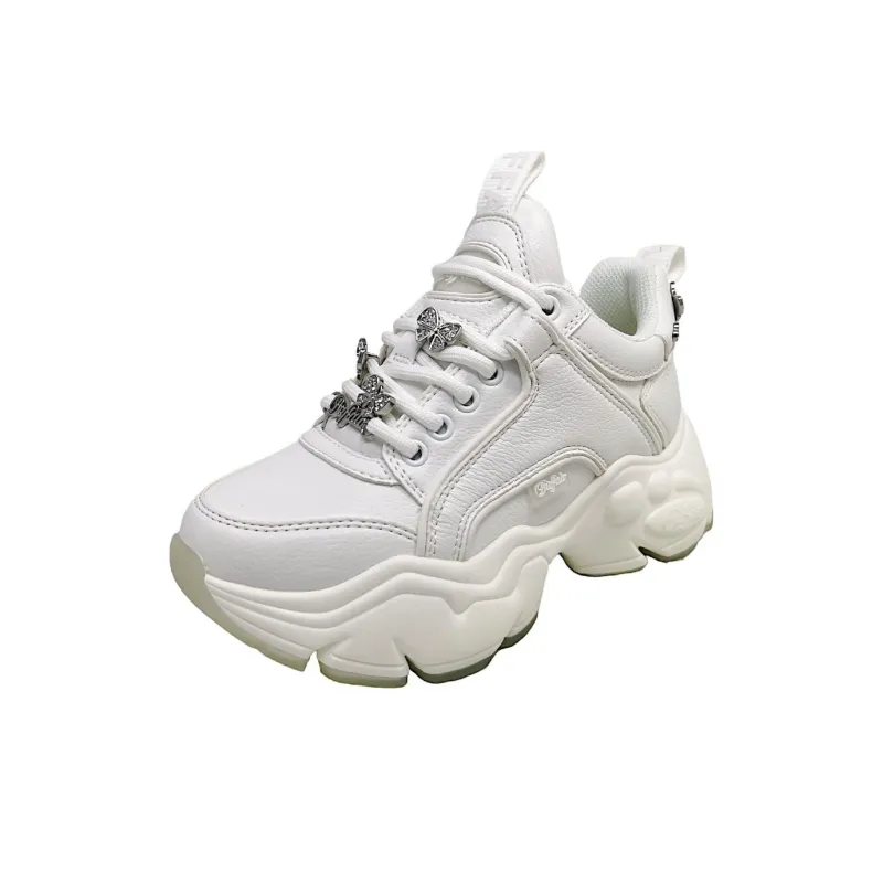 Buffalo BINARY ICE 3.0 Anti Slip Wear Resistant Low Top Casual Shoes Women's White-2