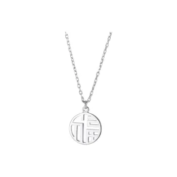 Regalrose 925 Sterling Silver Necklaces Women's Silver
