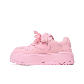PINK AMOR Height Increasing Low Top Skateboard Shoes Unisex Pink