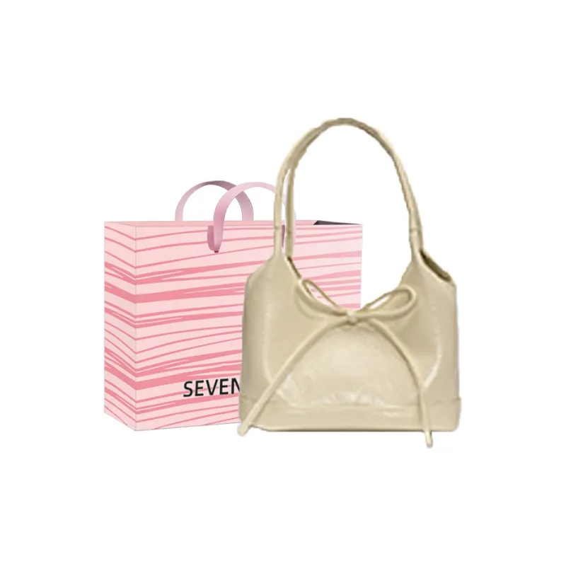 SEVENMOONS PU Shoulder Bag Regular Women's Ecru/Silver/Black/Blue/Pink-0