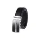 Grid Pattern Chrome Buckle+Black Strap