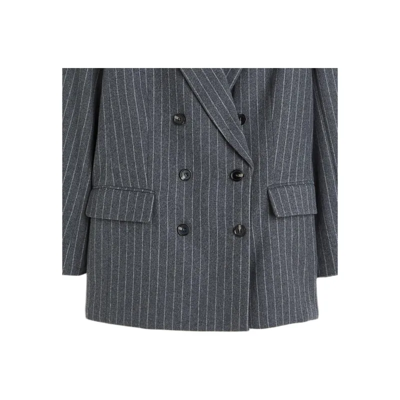 Alexander McQueen Business Suit Coat Women's Gray-2