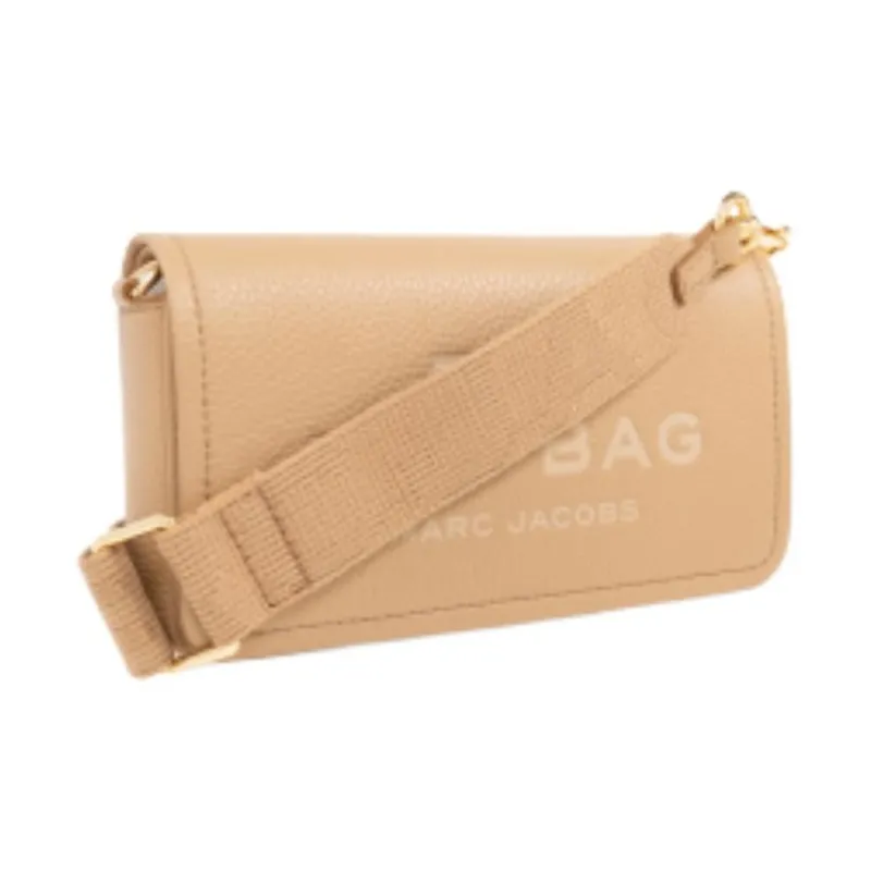 MARC JACOBS Leather Shoulder Bag Mini Women's Beige-1