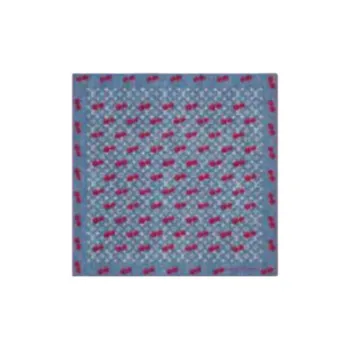 LOUIS VUITTON Silk Scarves Unisex Blue