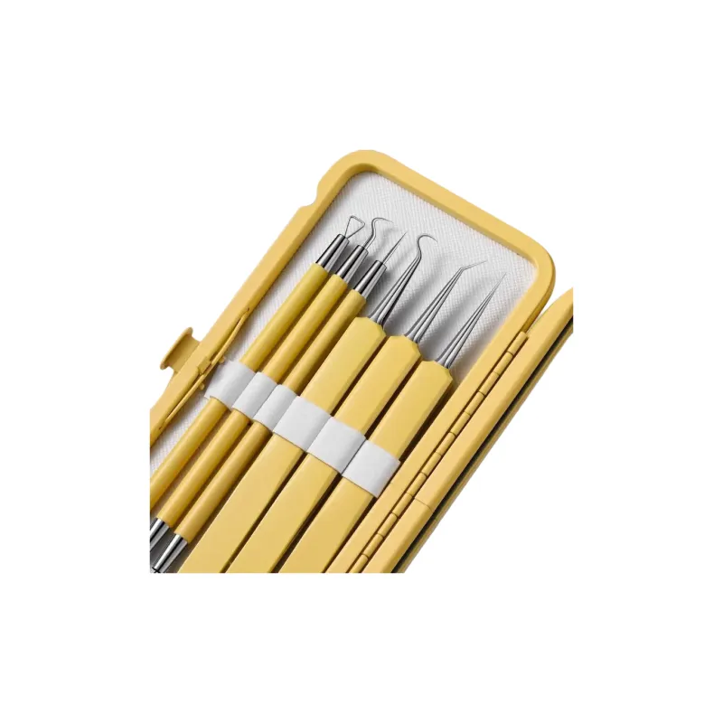 XIAOTIANLAI Pimple Extractor Blackhead Extractor Set Tools Cell Pincher Tweezers Pore Cleanser Beauty Salon 6 Pcs Set-2