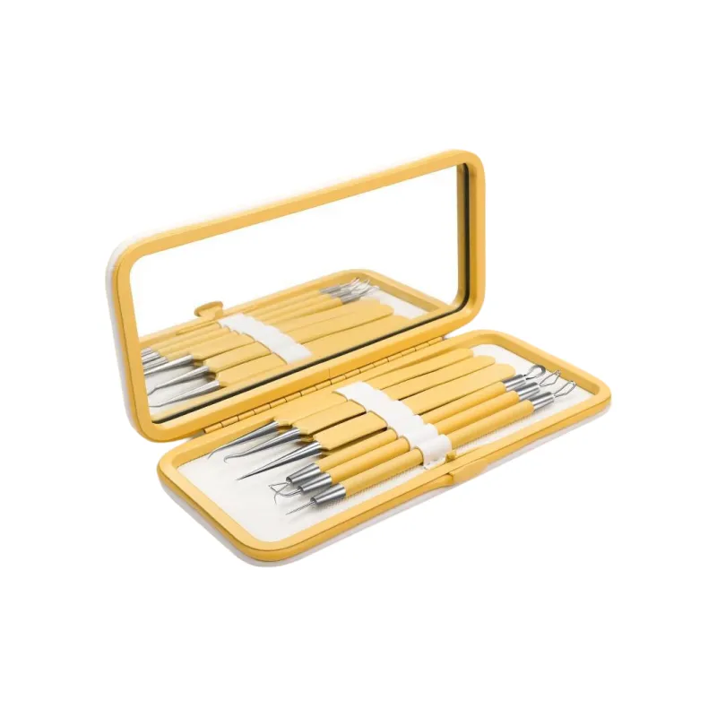 XIAOTIANLAI Pimple Extractor Blackhead Extractor Set Tools Cell Pincher Tweezers Pore Cleanser Beauty Salon 6 Pcs Set-0
